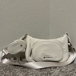 Viral Lululemon Crossbody with Nano Pouch in Opal white